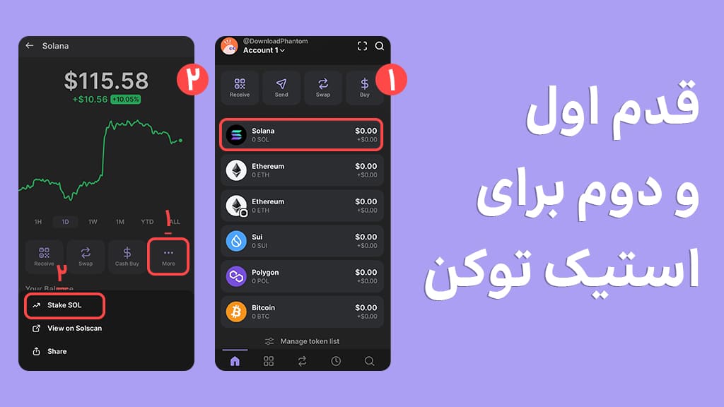 قدم اول و دوم برای استیک سولانا در فانتوم والت